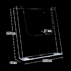 壁掛け専用カタログ入れ(A4判/縦)クリアープラスチック