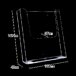 壁掛け専用カタログ入れ(A5判/縦)クリアープラスチック