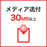 メディア送付 30MB以上